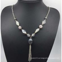Collar de perlas de perlas de colores (XJW13756)